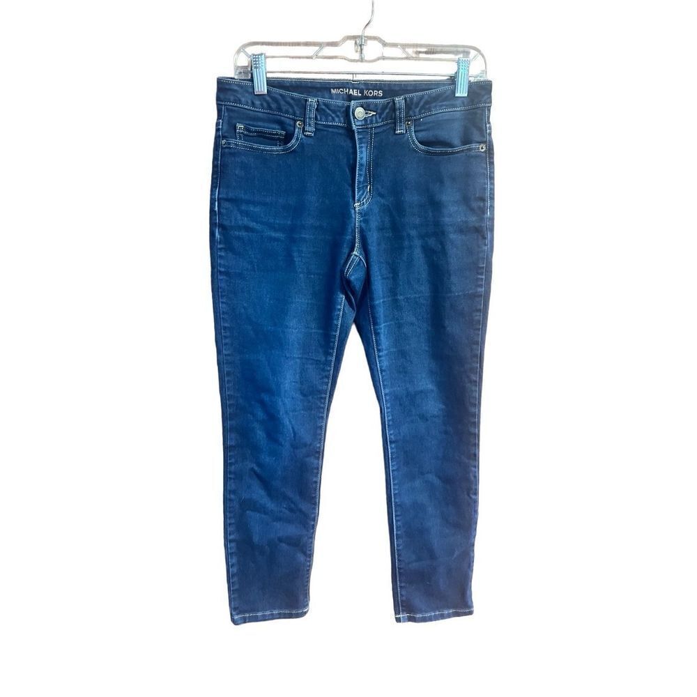 Michael Kors Womans Izzy Cropped Skinny Jeans Sz 4